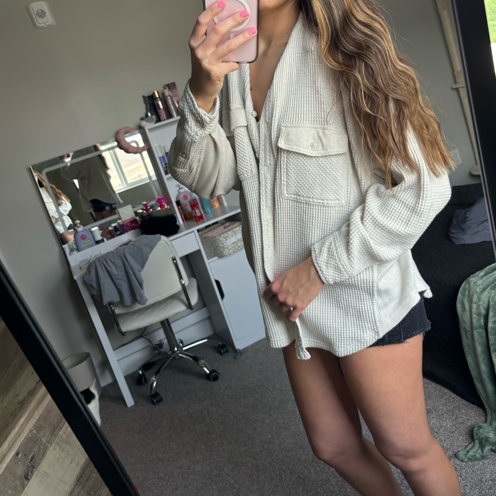 Women's Cream Jacket Aerie